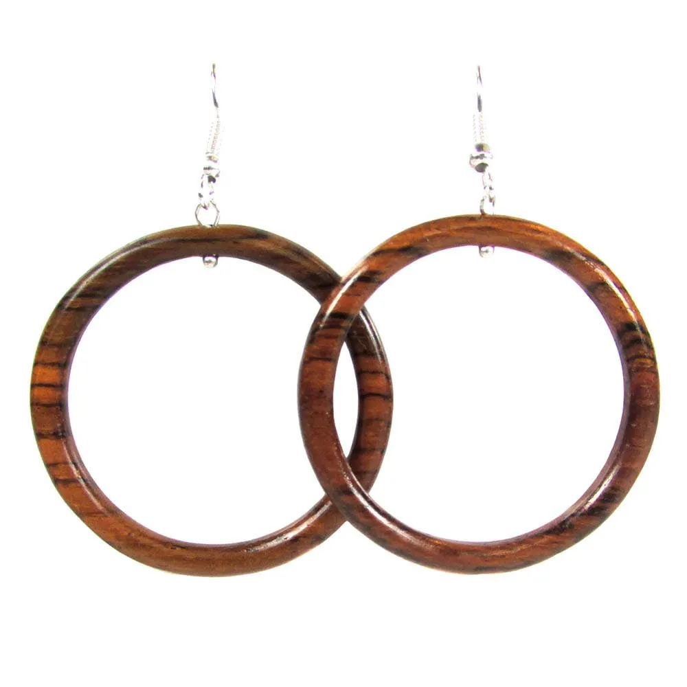 Wooden Geometric Earrings