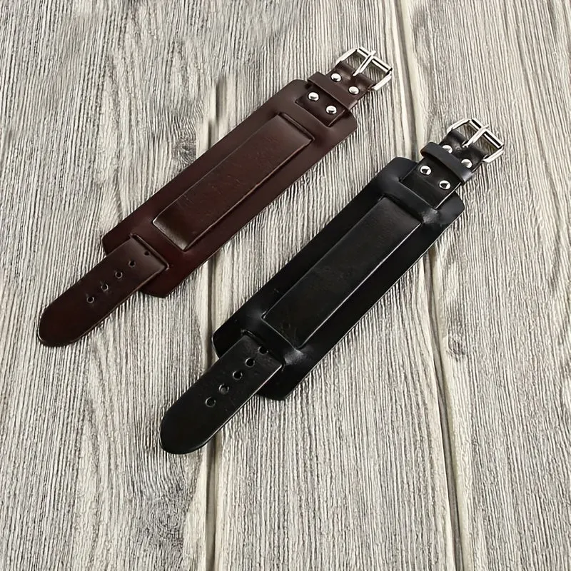 Woven Leather Bracelet for Men, Adjustable