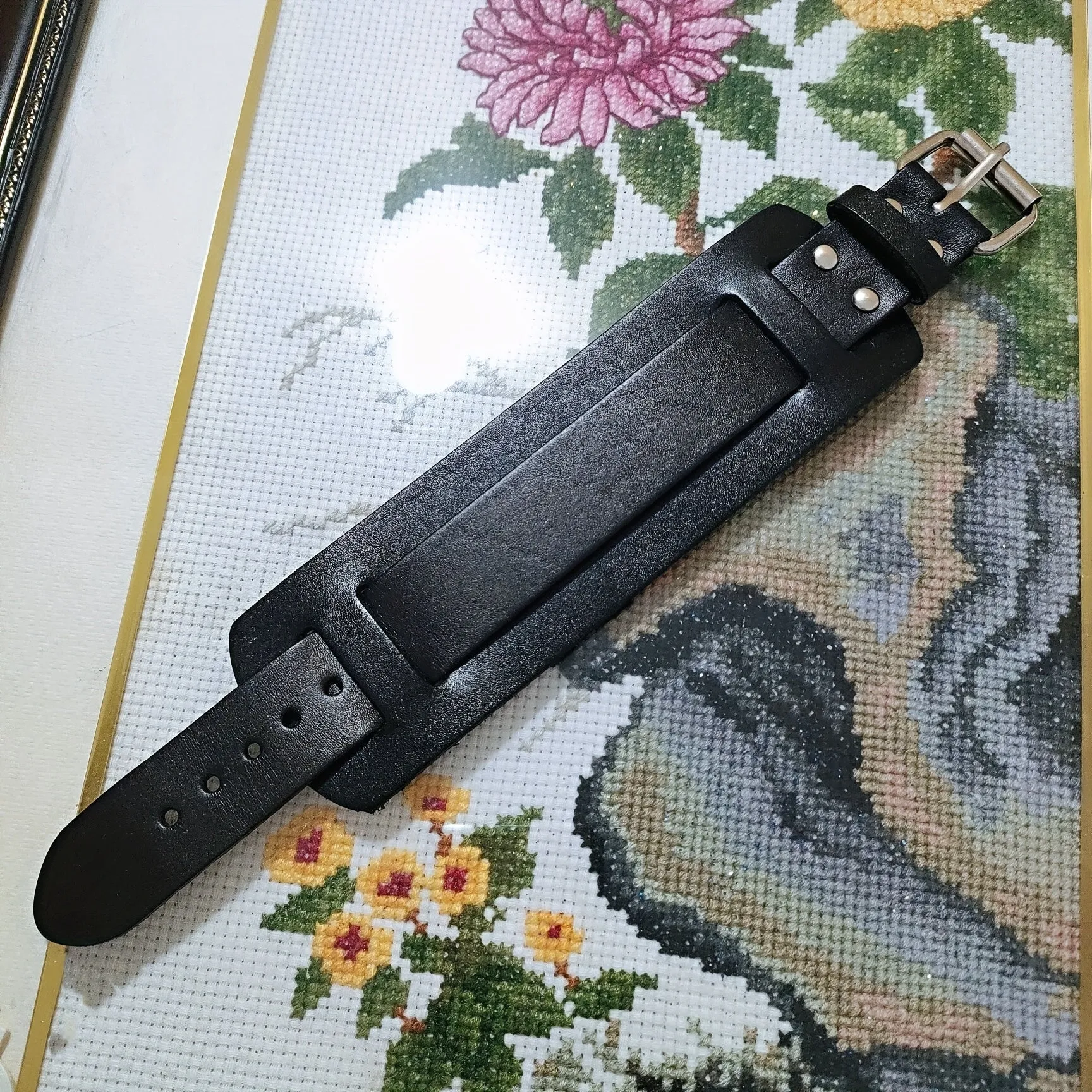 Woven Leather Bracelet for Men, Adjustable