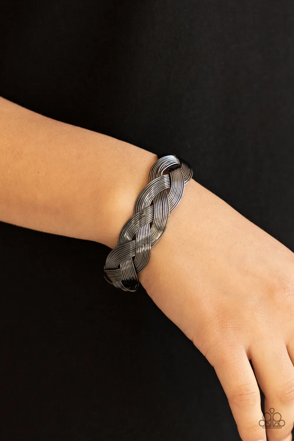 Woven Wonder - Black Bracelet