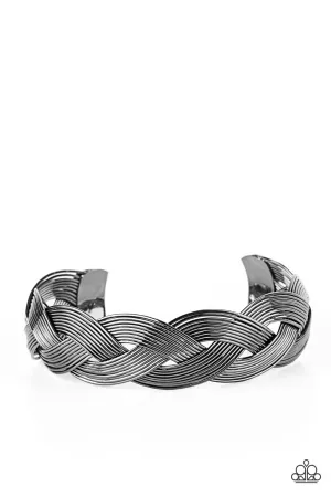 Woven Wonder - Black Bracelet