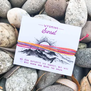 Wyoming Sunset Woven Bracelet