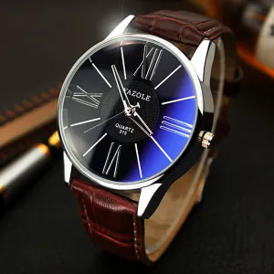 YAZOLE Quartz Watch Men Hot fashion business Leather watches minimalist belt Korean student Elegant relogio masculino wristwatch