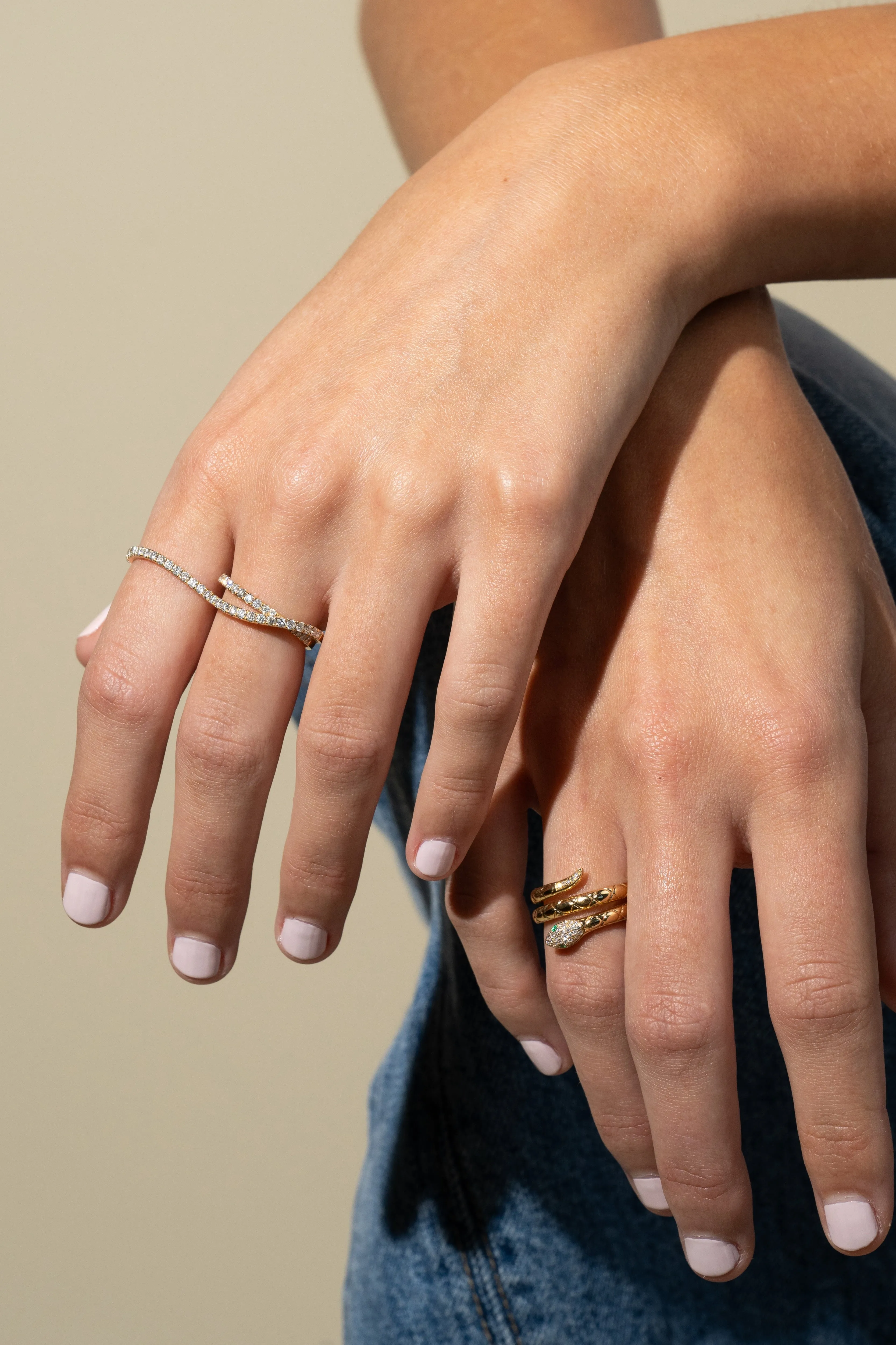 Yellow Gold Double Dynamite Ring