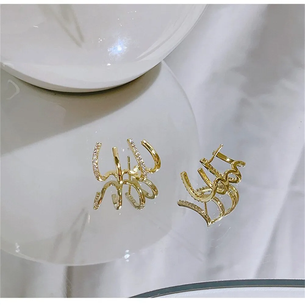 Zircon Crystal Geometric Earrings